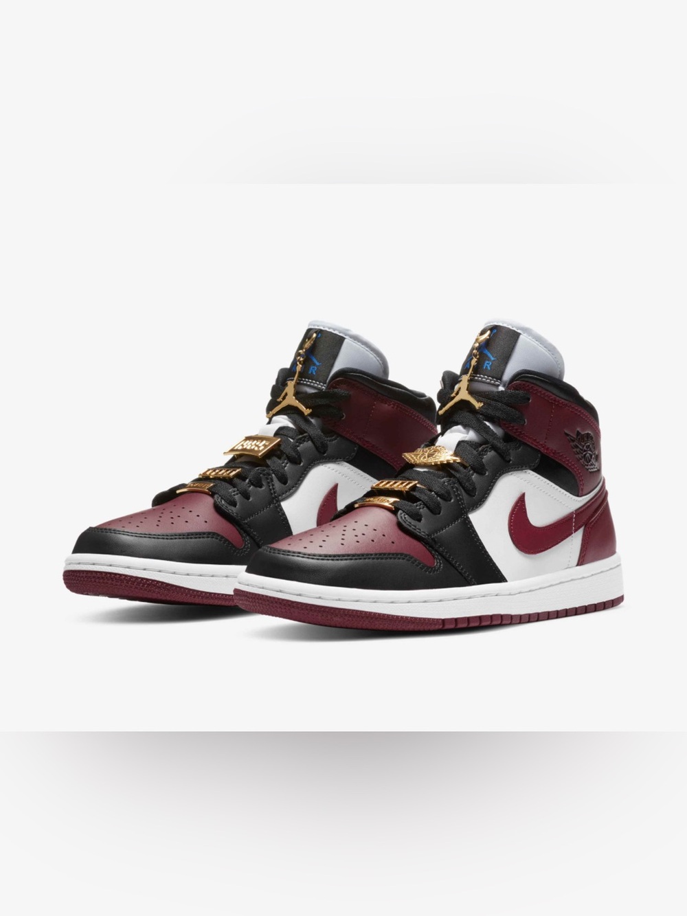 Women’s Air Jordan 1 Mid SE Size 8.5 Black/White/Dark BeetRoot